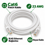 Netojen NT-456 5 Metre 23AWG Cat6 Ethernet Kablosu