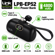 Linktech LPB-EP52 4800mAh Ekranlı Mini Powerbank
