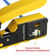 Netojen nt-376z Yeni Nesil Rj45 Ağ Pensesi Cat5/6/7 Konnektör Sıkma