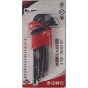 ELTORO 9 Parça Düz Alyan Takımı Uzun boy 180mm Allen Seti