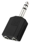 Segah Müzik Jack Dönüştürücü - 6.3mm 1x2 Jak Çoğaltıcı