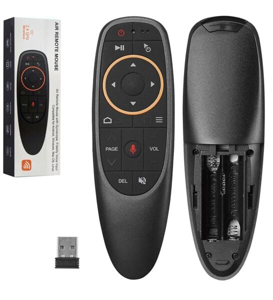 Akıllı Kumanda Fly Air Mouse Ses Komutlu Smart TV TVBOX PC ve Telefon Uyumlu