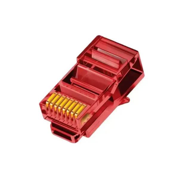 Netojen NT-326 Yeni Nesil Geçişli 100lü Cat6 Konnektör-kırmızı