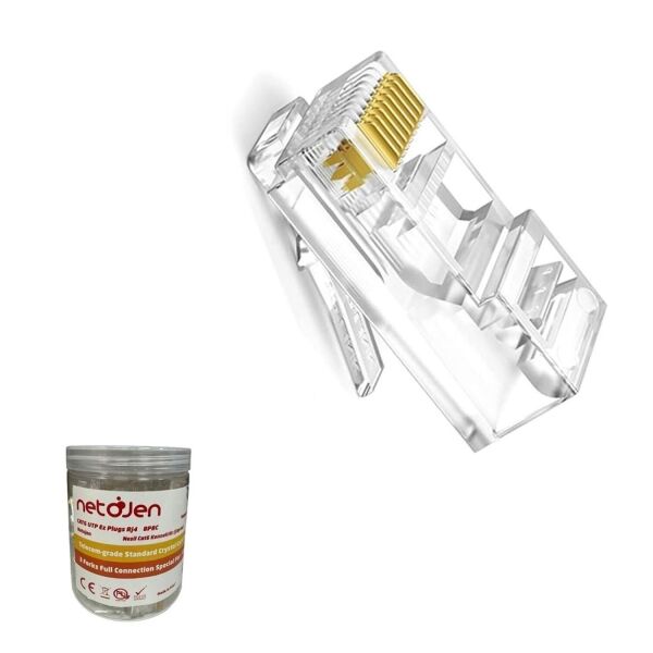 Netojen NT-326 Yeni Nesil Geçişli 100lü Paket Cat6 Konnektör