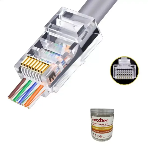 Netojen NT-326 Yeni Nesil Geçişli 100lü Paket Cat6 Konnektör