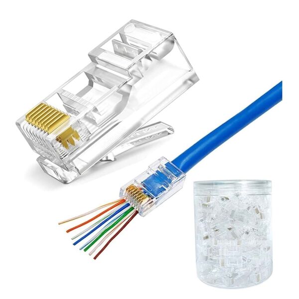 Netojen NT-326 Yeni Nesil Geçişli 100lü Paket Cat6 Konnektör