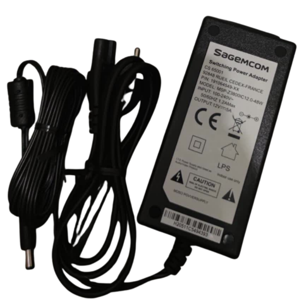 Sagemcom CS 65001 12V 5A Adaptör: Güçlü ve Güvenilir Enerji Çözümü