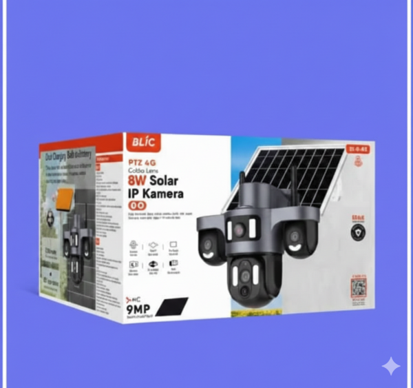 Blic BLM-83 9MP Solar 4G Kamera 3 Kameralı Geniş Açı