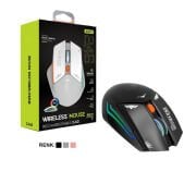BWM1 RGB Işıklı Şarjlı Kablosuz Mouse Siyah | 6 Tuşlu & Sessiz