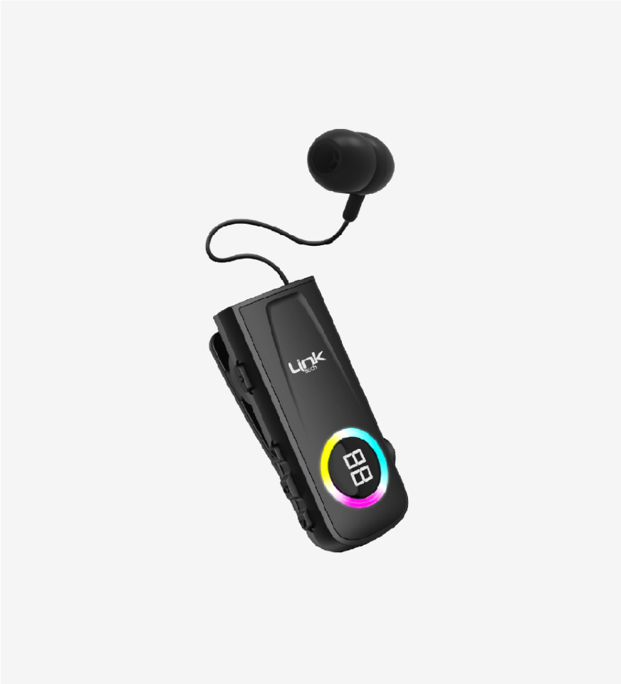 Linktech V82 Led Ekranlı Makaralı Bluetooth Kulaklık