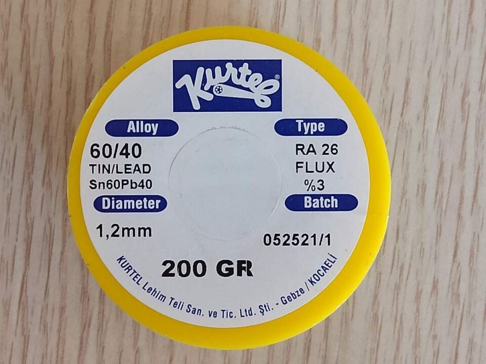 kurtel 1.2mm 200gr lehim teli flux