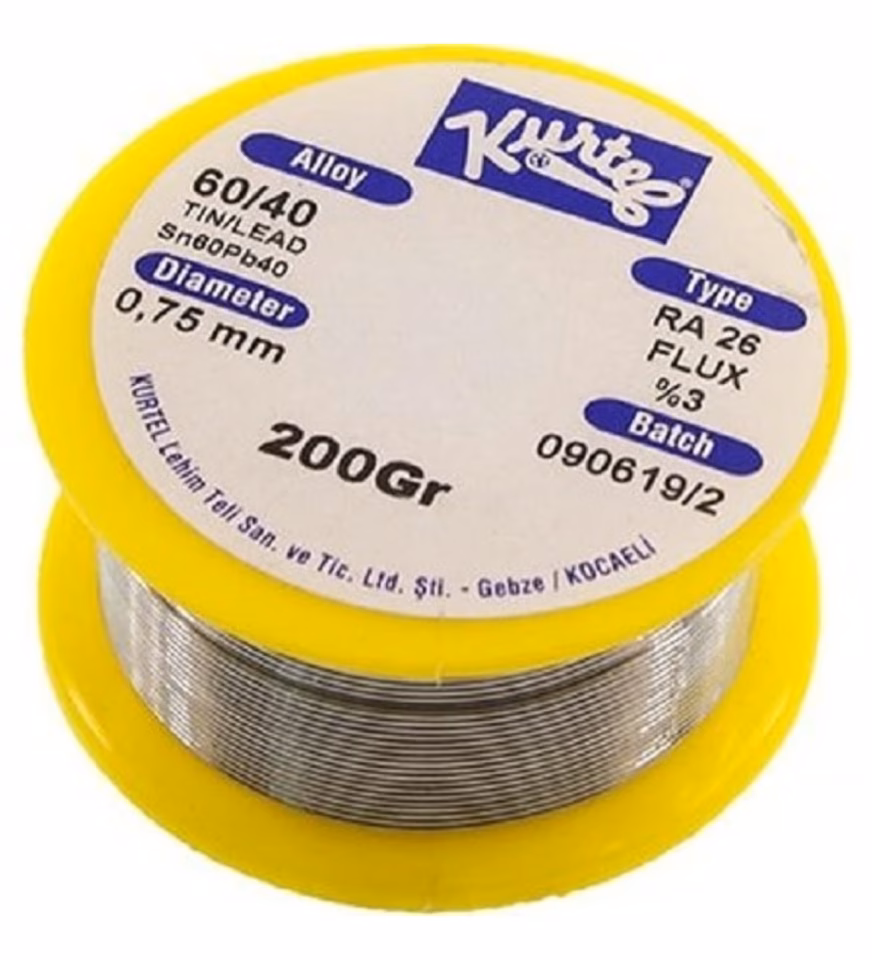 Kurtel 60/40 Lehim Teli 0.75mm 200gr
