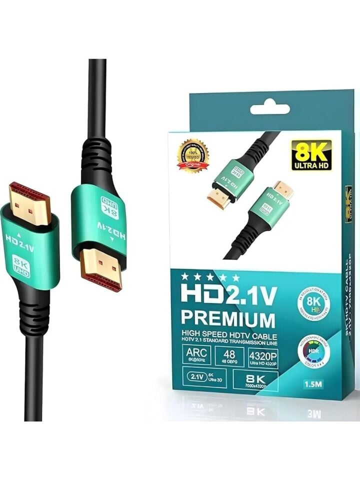 8K HDMI 2.1 Kablo 10m 48Gbps 4320p Ultra HD HDR eARC Destekli