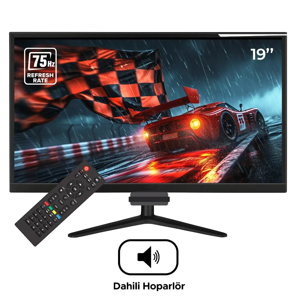 19inc 75hz sencrom dahili hoparlör monitör