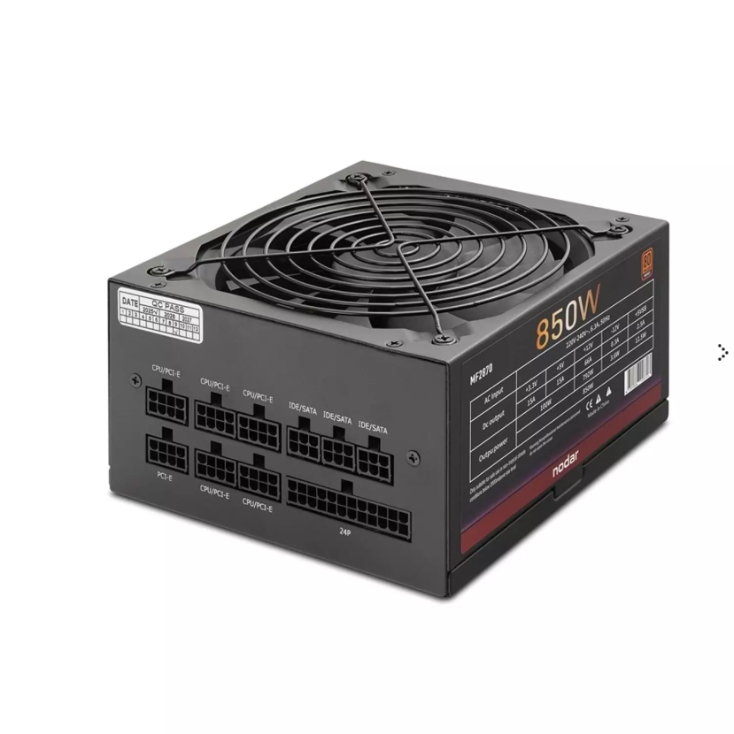 Mofan Mf2903b 850W 80Plus Bronze Siyah Gaming Oyuncu Kasası