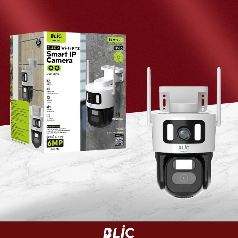 BLIC BLM-100 4K Çift Lens 6MP Yoosee Akıllı Wifi Kamera