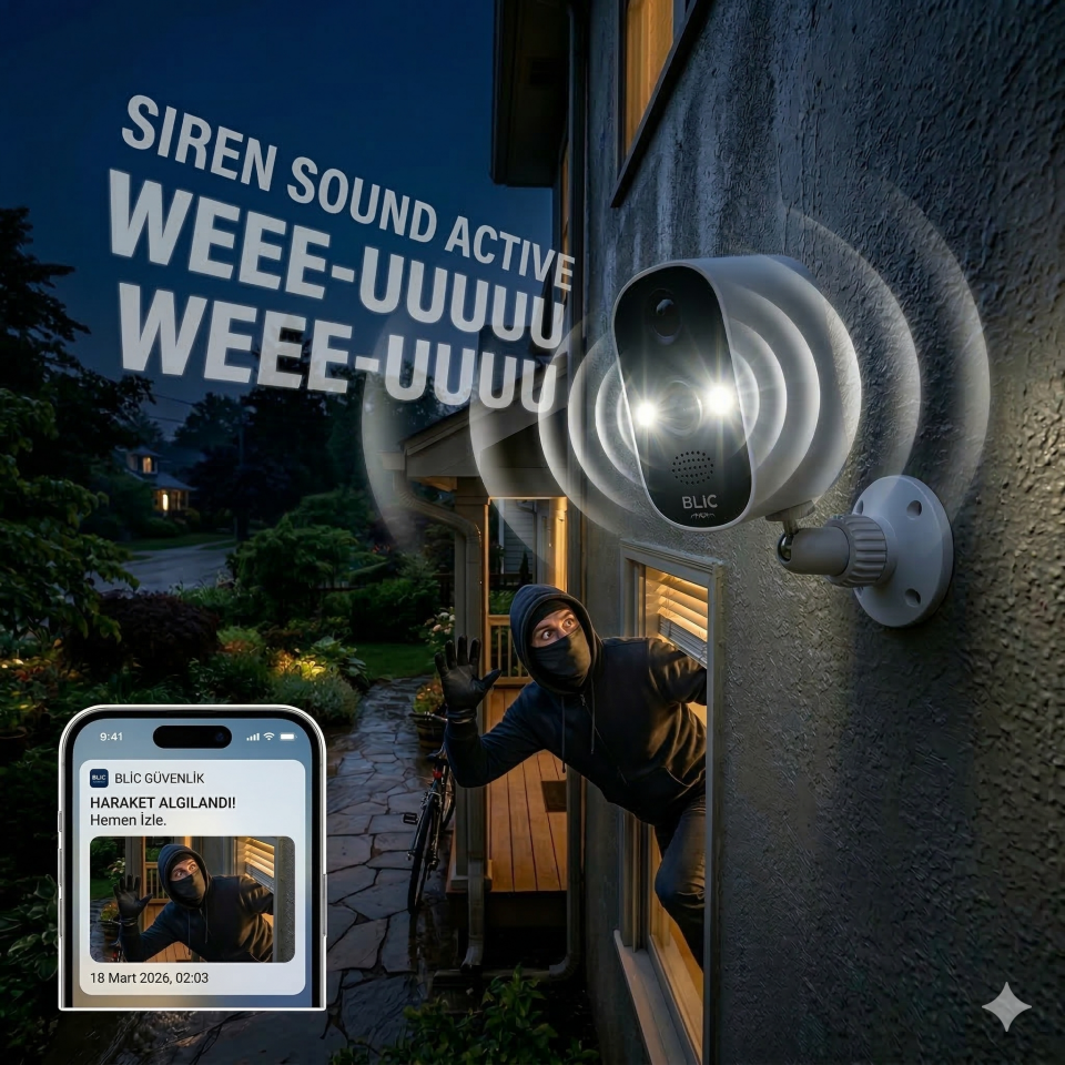 Blic BLM-92 4MP Yoosee Kablosuz Akıllı WiFi Bataryalı Kamera