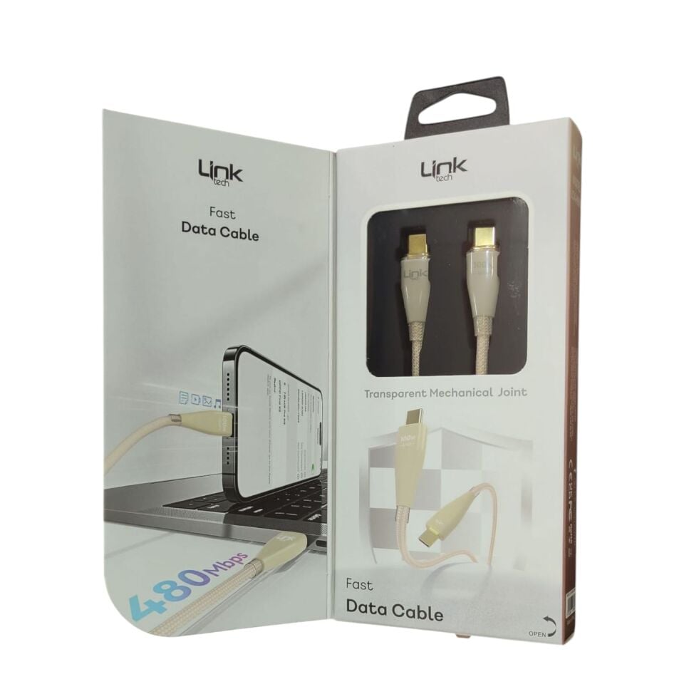Linktech LCA-K690: 100W PD Type-C to Type-C Süper Hızlı Şarj Kablosu