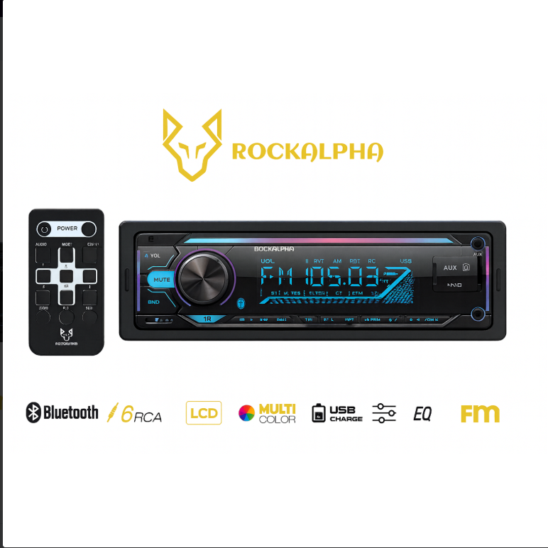 ROCKALPHA RA-5000 Oto 60w Teyp 3 Anfi Çıkışlı 4x 60w - Yüksek Güç