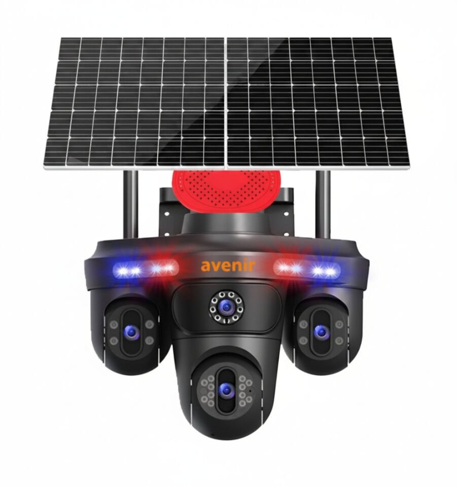 Avenir AV-S439 3 Lens 3 PTZ Solar 4G Sim Kartlı Kamera