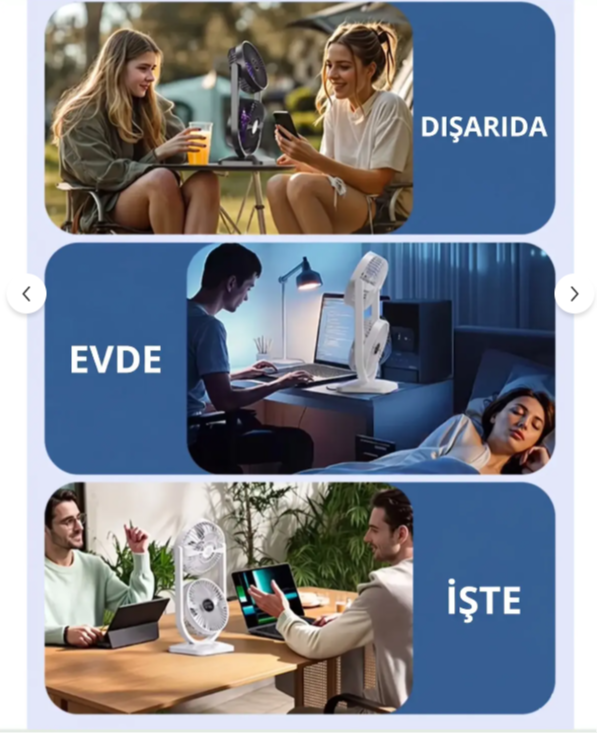 masaüstü fan taşınabilir