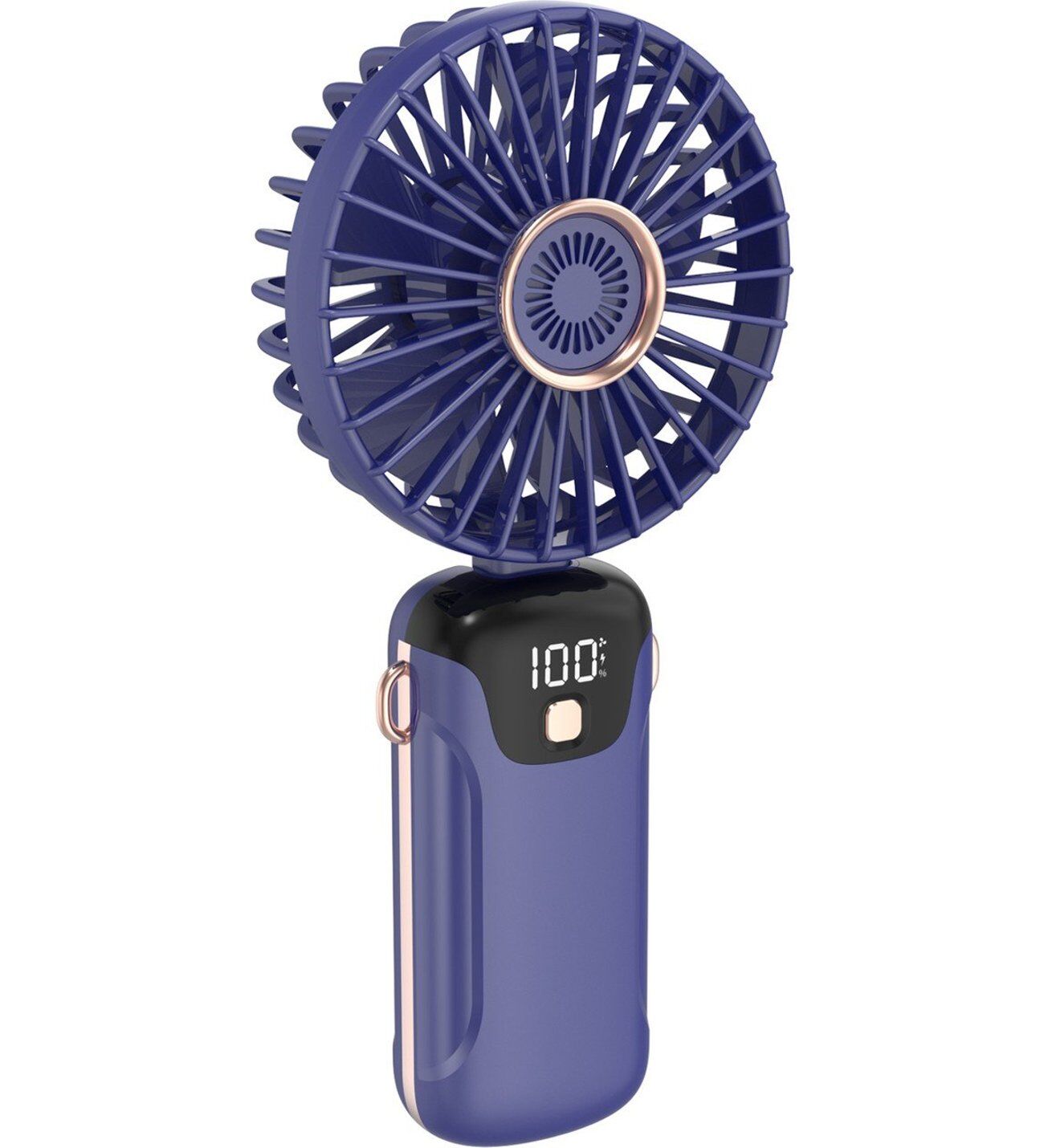 Blic BWFN5 LED Ekranlı Taşınabilir Mini El Fanı - Mor (SL608)