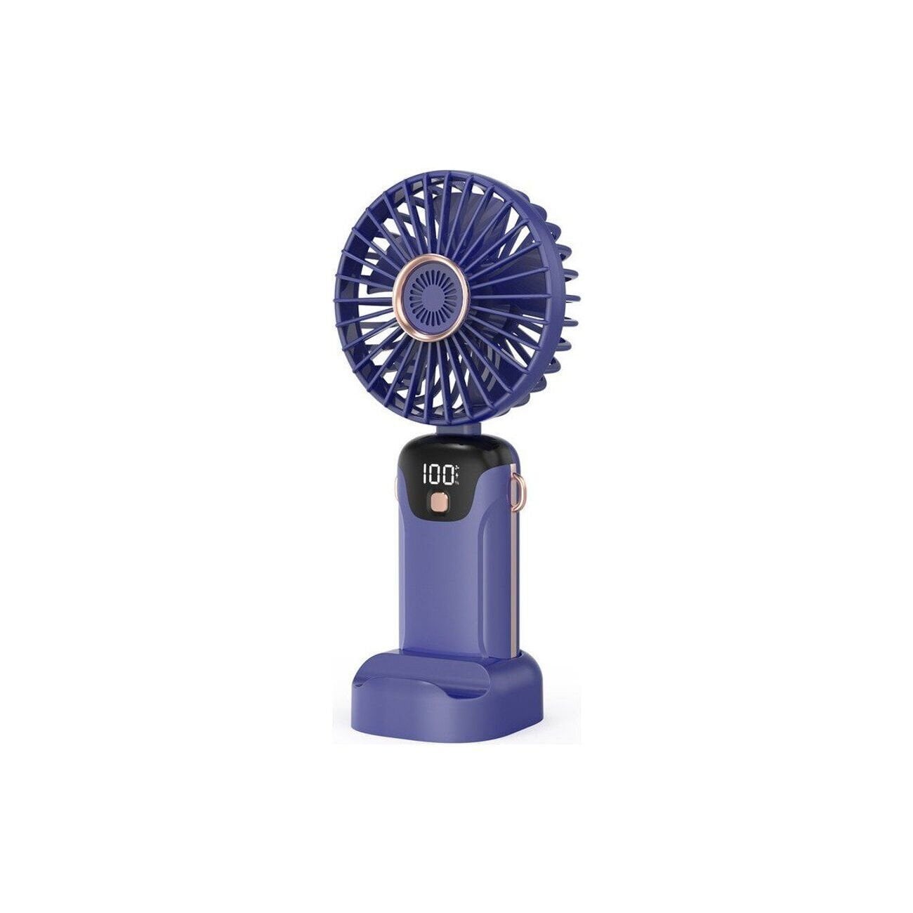 Blic BWFN5 LED Ekranlı Taşınabilir Mini El Fanı - Mor (SL608)