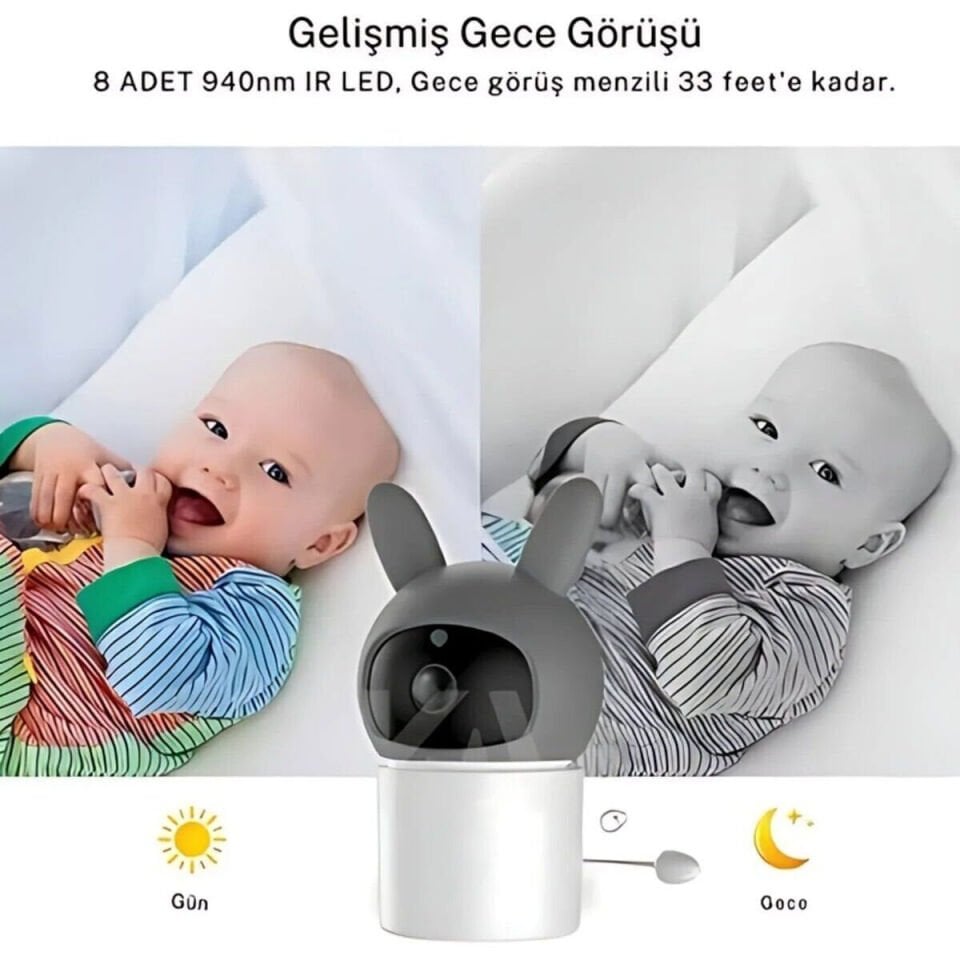 bebek kamersı lcd ekranlı