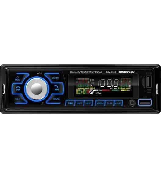 BISESVAR BSV-3500 bluetooth teyp Çift USB 4x60W Oto Teyp
