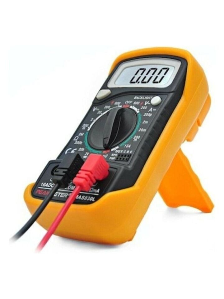 Tenon Ölçü Aleti MAS-830L Işıklı Kılıflı Dijital Multimetre