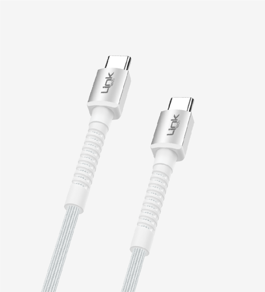 LinkTech K598 60W PD Type-C to Type-C Şarj Kablosu 1 Metre Örgülü
