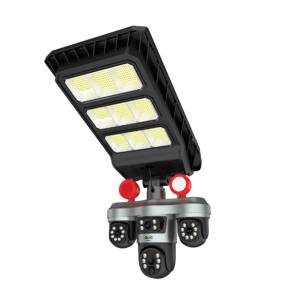 Blic BLM-102 4G LTE Solar IP Kamera 9MP 3 Lensli Dış Mekan Güvenlik Kamerası
