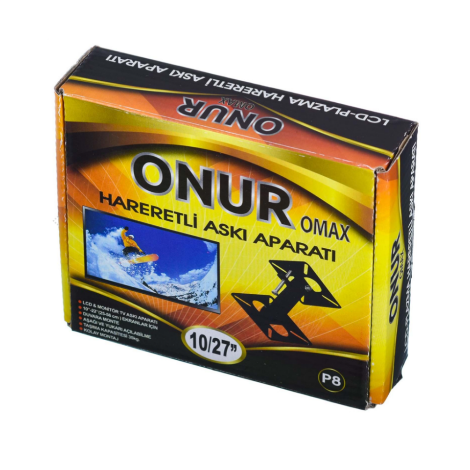 Onur P-8 22 İnç LCD TV ve Monitör Askı Aparatı Hareketli Duvar Askısı