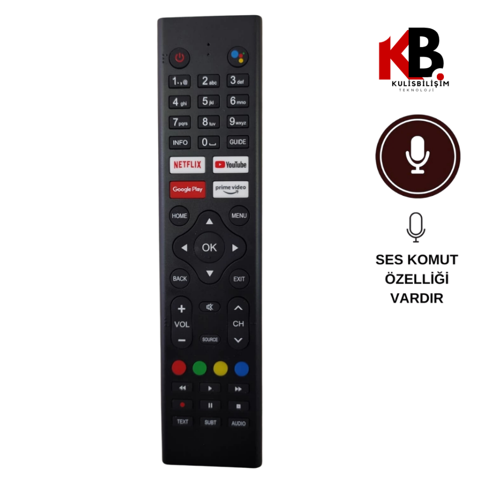 Sunny Tv Uyumlu Ses Komutlu Akıllı TV Kumandası