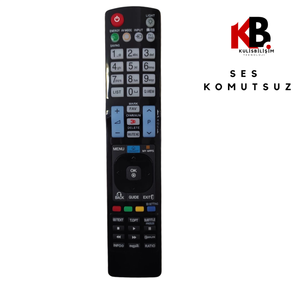 Lg Uyumlu Tv Kumandası Smart Tv Led LCD Akıllı Muadili Lg Tv Kumandası ışıklı AKB72914004-9801