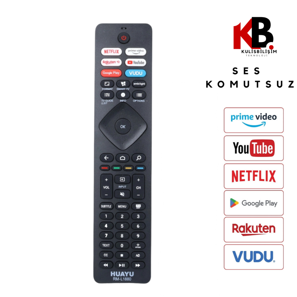 Philips TV Kumandası Universal RM Akıllı Lcd Led Cihaz-L1880